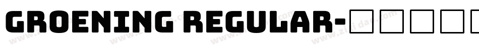 Groening Regular字体转换